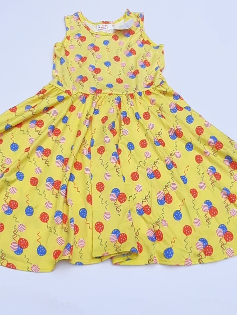 NWT Dot Dot Smile Girls Patriotic Balloons Twirl Dress Size 7 Tank